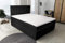 Best For Home Boxspringbett S Deluxe mit 7 Zonen Taschenfedermatratze 4 Größen 10 Farben (200x200, Schwarz)
