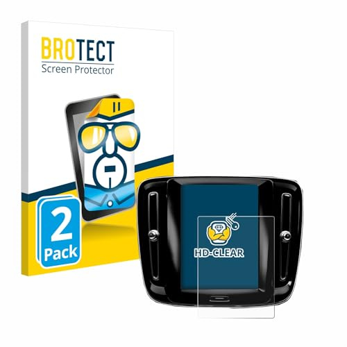 BROTECT Schutzfolie für Volvo XC40 Sensus Connect 8.7 2018-2020 | 2 Stück Transparenter Displayschutz Made in Germany Klare Displayschutz-Folie Clear Einfache Montage Case-Friendly