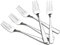 HOMMP Forchetta da dessert a 3 denti in acciaio inox, 16 pezzi