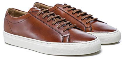 Loake Mens Sprint Court Trainers Tan 11 UK
