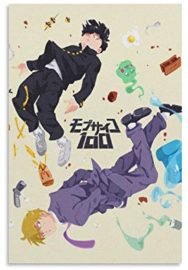 DANSHI Mob Psycho 100 Leinwand Kunst Poster und Wandkunst Bilddruck Moderne Familienzimmer Dekor Poster 24x36inch(60x90cm)
