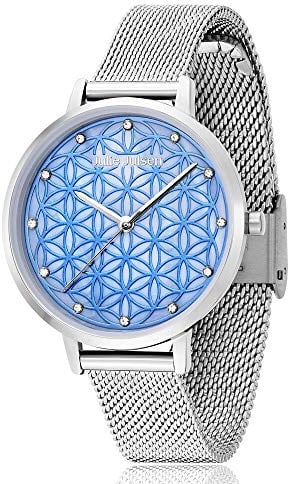 Julie Julsen JJW1166SME-1 Uhr Damenuhr Edelstahl Metall 3 bar Analog Silber
