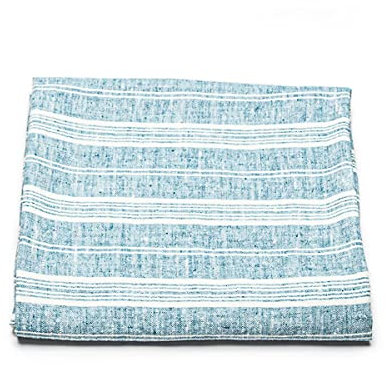 LinenMe Leinen Strandtücher Multistripe Marine Blue, 100 x 137 cm
