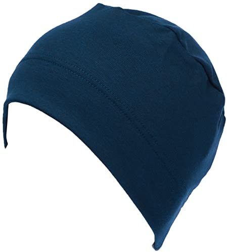 Trigema Damen 502006 Beanie Mütze, saphir-melange, 50 EU