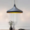 bamyum Hängelampe Schlafzimmer Champion Metall Ø35cm Lampenschirm, Pendelleuchte Schwarz Gold, Hängelampe Vintage Industrial, Pendelleuchte Esstisch Hängelampe Schwarz Gold, Wohnzimmerlampe Hängend