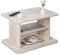 RICOO Couchtisch mit Stauraum 69 x 45 x 50 cm, Couchtisch Holz, Wohnzimmertisch für Couch Eiche Sonoma – WM094-ES, Tisch Wohnzimmer Tisch, Sofatisch, Coffee Table, Couchtisch klein, Couch Tisch