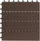 Gartenfreude WPC 10er Fliesen-Set für die Terasse (ca. 0,9m²) 30x30cm, Brown
