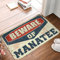 COTECI Wet Grass Rug Beware of Manatee Teppich, Spukhaus, 65 x 90 cm