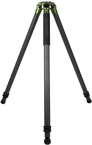 Fatboy Tripods Traverse Stativ mit 2 Abschnitten – Kohlefaser und Aluminium, stabiles, leichtes Stativ für Jagd, Schießen, Fotografie, schnelle Bereitstellung, langlebig