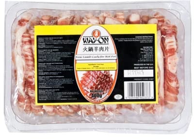 Way On Frozen Sliced Lamb For Hot Pot 400gr