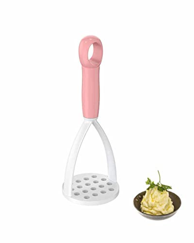Nylon Potato Masher Baby Supplement Silicone Ricer Press Blender Crusher with Non-Stick Handle Nonstick Potato Ricer for Mashing Root Vegetables, Avocadoes, Apples, and Nuts,