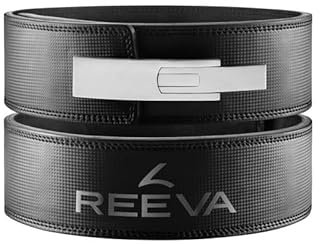 Reeva Karbonleder-Hebegürtel mit Edelstahlschnalle (13MM)