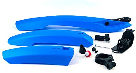 INION BLAU Fahrrad Schutzbleche Set 2X Vorne 1x Hinter Kotflügel Spritzschutz Fahrradschutzblech