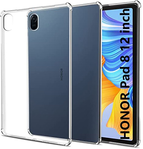 easyBee Cover Compatibile con Honor Pad 8 (HEY-W09) 12 Pollici, Custodia Trasparente in TPU Flessibile Silicone Ultra Sottile Antiurto Protettivo Case per Pad 8 12 Tablet