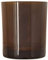 DistrEbution Glas in Amber-Optik 1 Stück Kerzenglas 200ml Teelichthalter