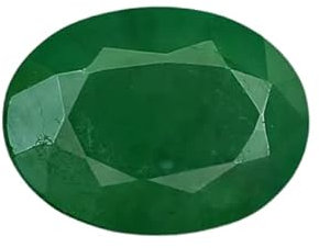 Panna Stone 3,50 Karat Original zertifiziert 3,85 Ratti Sambischer Smaragdstein von Iris Gems, mittelgroßer Edelstein, Medium, Edelstein, Smaragd