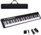 COSTWAY 88 Tastatur Kinder digitale Keyboard elektrisches Klavier 128 Rhythmen / 128 Töne/Bluetooth/Lautsprecher / 20 Demo geeignet für Kinder und Erwachsene (Schwarz)