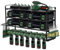 SANDPROX 4 Layer Power Tool Storage, Wall Mount Drill Tool Holder, Heavy Duty Metal Tool Shelf for Garage, Workshop - Lengths 31 Inch