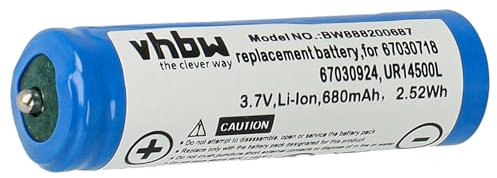 vhbw Akku kompatibel mit Panasonic ER-DGP82, ER-DGP74, ER-DGP80, ER-DGP84, ER-DGP86, ER-FGP80 Rasierer (680 mAh, 3,7 V, Li-Ion)