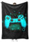 Gamepad Kuscheldecke Flanell Decke Spielkonsolen-Muster Fleecedecke Flauschig Weich und Warme,3D Gamepad Wohndecke Sofadecke Couchdecke Für Teens Erwachsene.(G2, 130x150 cm)