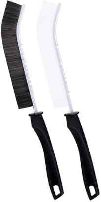 2X Cepillo de Limpieza de hendiduras, Cepillo para Limpieza de Juntas, Cepillo de Limpieza con diseño de Mango, Cepillo para Detalles, Cepillo de Limpieza de rieles de Ventana para duchas