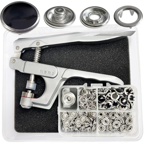 Perlen Druckknöpfe Mit Zange Metall Druckknopf, Jersey Druckknöpfe Für DIY Basteln Kinder Kleidung Western Hemd,Handgemaakt,Kleding Repareren