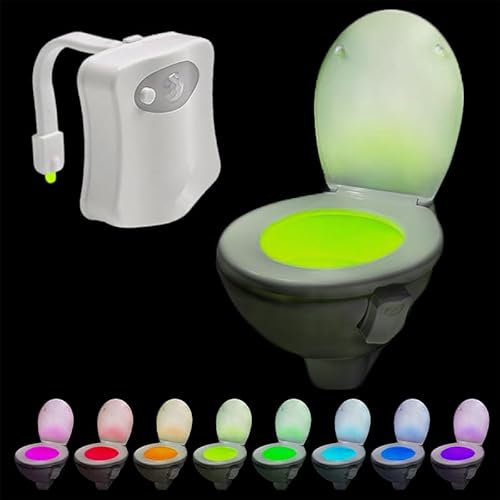 La Douchette Magique WC Nachtlicht für Toilette - Automatischer Betrieb mit Bewegungs- und Umgebungslichtsensoren
