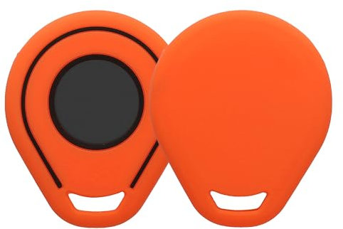 kwmobile Étui Compatible avec Clef de Moto Harley Davidson - Coque de Protection en Silicone - Housse Protectrice pour Clé - Orange-Noir