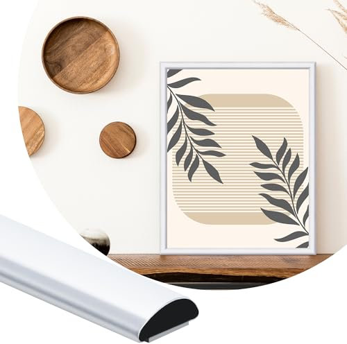 ZOWZOW Moulure Adhésive 8M – Moulure Flexible Autocollante, Baguette de Finition Décorative pour Bordure de Carrelage, Bordure Murale, Coin et Décoration de Cadre