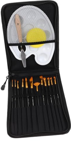 SEWACC Aquarell Kunstmalpinsel Malzubehör Für Ölmalerei Und Gesichtsfarbe Tragbares Pinselset Mit Verschiedenen Für Anfänger Und Profis