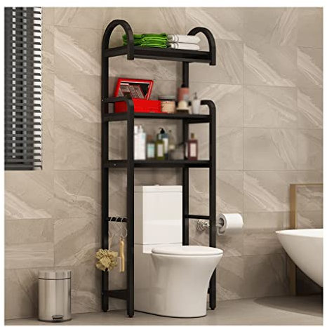 Credenzaarmadio Strutture portaoggetti multifunzionali per Lavatrice per sopra Il WC WC salvaspazio armadietto da Pavimento ad Angolo sopra Il Gancio comò nel lavandino del Bagno W