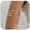 Auiremrti Gold Oberarmreif-Flexibler Armreif Für Damen-Minimalistisches Design-Eleganter Goldener Schmuck Für Den Oberarm-Stilvolle Armspange Für Jeden Tag