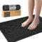 iLivin Tapis de Massage pour Pieds Anti-fatigue, Réflexologie Plantaire, Coussin d'Acupression, Foot Massager Mat pour Bureau Debout, Salle de Bain, Cuisine, Noir, Antidérapant, Imperméable, 70x42cm
