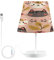 Mnsruu Lampe de table gris chat rose pour chambre à coucher, lampe de chevet 3 couleurs, lampe de chevet avec ampoule LED pour salon, bureau, S