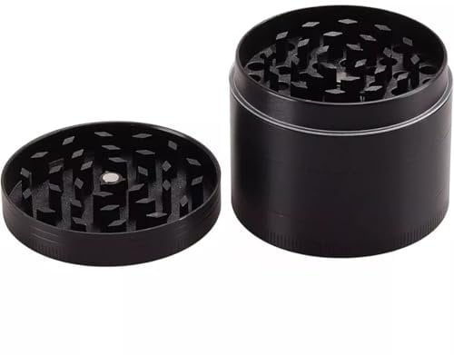 Black 40mm Grinder Herb Grinder Magnetic Grinder for Dry Herb Portable Metal Aluminium