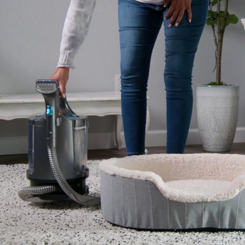 JML Zippi Stain Blaster - Upholstery Cleaner & Handheld Carpet Cleaner, Powerful 400W Spot Stain Remover with Dual Water Tanks & 1.1M Hose - Professional Deep Clean for Carpets, Rugs & Fabrics