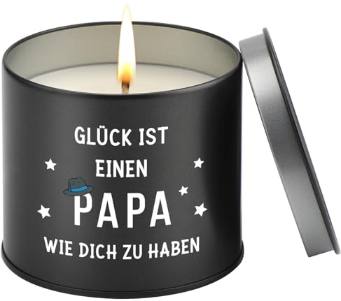 CadeauJoie Vatertagsgeschenk für Papa, Papa Geschenk Geburtstag 9oz Lavendel Duftkerzen Geschenke für Papa im Metall Geburtstagsgeschenk für Papa an Weihnachten Vatertag