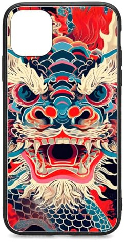 CRIVOTA For iPhone 11 Case - All-new Chinese Dragon Design, Glass Back + TPU Inner Shell, Military-grade Tested, Extreme Slimness, Precise Cutouts, Cell Phone Cases for Men Women