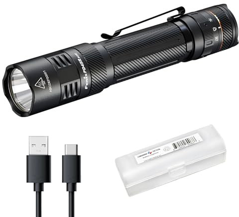 Fenix PD45R ACE Taktische Taschenlampe mit 3200 Lumen, Multi-Modus, wiederaufladbar, mit anpassbarer Ausgangspegelauswahl und Lumentac-Organizer