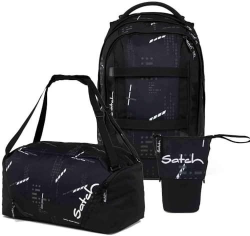 Satch Pack Pencil Slider Edition Schulrucksack Set 3tlg. inkl. Sporttasche (Ninja Matrix)