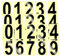 Hausnummer Klebend Klebezahlen Wetterfest Reflektierende Nummernaufkleber Number Stickers Groß Zahlen Aufkleber Selbstklebende Türnummer Mailbox Schwarz Numbers Vinyl Wasserdichte für Briefkästen