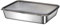 Vassoio da portata in acciaio inox, vassoio per grigliare, preparare e servire, accessori per barbecue, per verdure, pesce, carne, frutti di mare