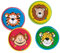 Amscan INT390579 - 12 Geschicklichkeitsspiele Tiere Plastik 5,6 x 5,6 cm, Mitbringsel