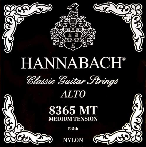 Hannabach Classical Guitar Strings Series 836 Medium Tension for Alto Guitar, silver-plated wound, scale 540 mm - E5-8365MT