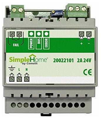 Comelit Alimentatore Switching SIMPLEHOME 24VDC 2A su DIN 20022101