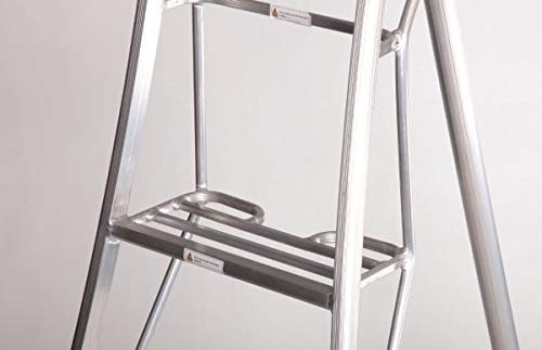 Henrys Tripod Garden Ladders with Built-in Platform by Henchman - 1.8m (6' Ladder). All 3 Legs Fully Adjustable. Lightweight Aluminium Garden Maintenance, Hedge-Cutting, Tree Pruning etc