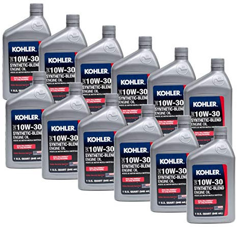 Kohler 25 357 05-S Case of 12 Quarts SAE 10W-30 Oil