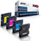4X Print-Klex Druckerpatronen kompatibel für Ricoh Aficio SG 2100 SG 2100 N SG 3100 SNW SG 3110 DN SG 3110 dnw Black Cyan Magenta Yellow - GC-41K GC-41C GC-41M GC-41Y GC41K GC41C GC41M GC41Y - Office
