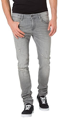 Cross Jeans Herren Skinny Jeanshose Toby, Gr. W28/L34 (Herstellergröße: 28), Grau (Grey 028)