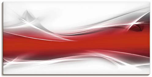 ARTLAND Wanddeko Leinwand Bilder Wandbild 100x50 cm Abstrakte Bilder Gegenstandslos T9IM